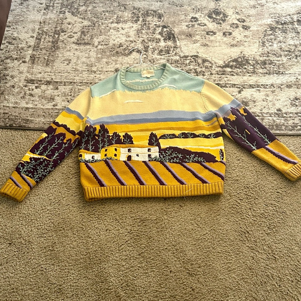 Yitai hand embroidered sweater size L